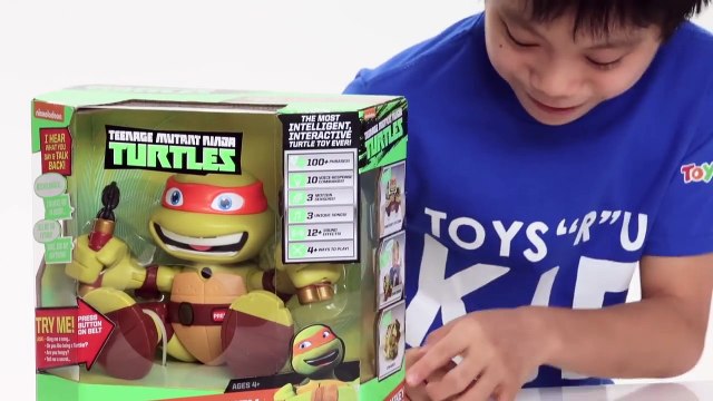 Kids Unboxing Toys - Episode 7 - TEENAGE MUTANT NINJA TURTLES TALK-TO-ME-MIKEY VOICE RESPONSE TURTLE