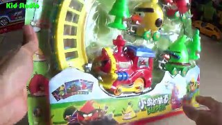 Tau hoa Angry Bird train toy Tầu hỏa hình chim đồ chơi trẻ em chạy pin phát nhạc Kid Studi