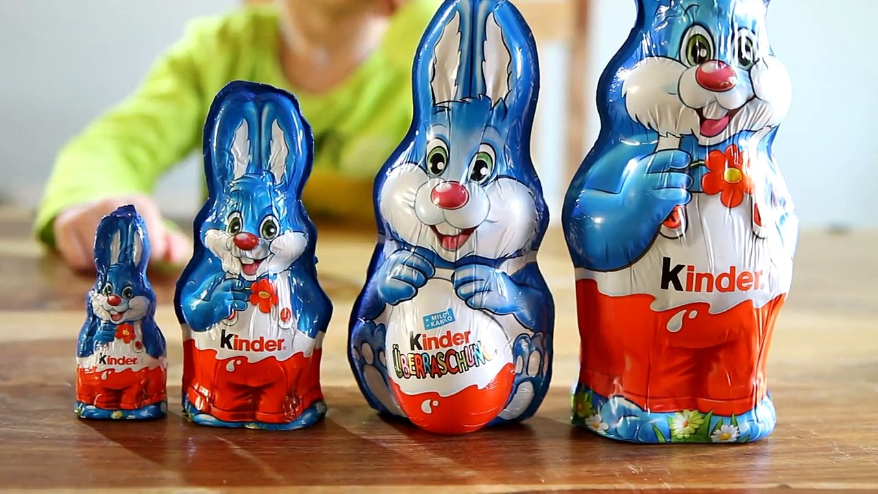 5 different Kinder Surprise Easter Bunnies some Kinder Eggs and Big ...