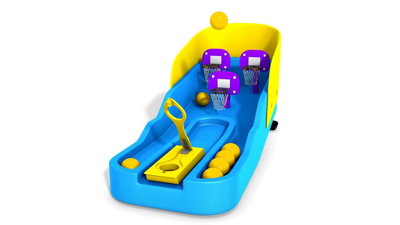 Colors for Children to Learn with Basket Ball Game | Learning Colors for Children