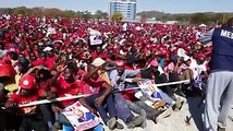 Zimbabweans attending the last campaign rally on the MDC Alliance in Harare. (Video: Paul Ndiho) #voazimvotes