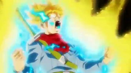 Dragonball Super: Super Saiyan Rage Trunks vs Goku Black & Zamasu(English Dub)