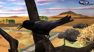 The Thirsty Crow (प्यासा कौआ) | Moral Stories | Hindi Animated Stories For Kids
