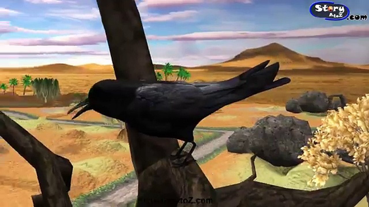The Thirsty Crow (प्यासा कौआ) | Moral Stories | Hindi Animated Stories For Kids