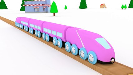 Apprendre les Couleurs avec Dino le Dinosaure, les murs de balles et les trains | dessin animé