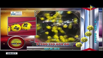 PCSO 9 PM Lotto Draw, July 29, 2018