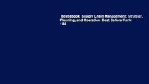 Best ebook  Supply Chain Management: Strategy, Planning, and Operation  Best Sellers Rank : #4
