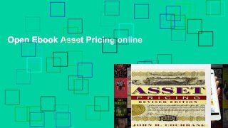 Open Ebook Asset Pricing online