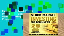 Favorit Book  Stock Market Investing For Beginners: 25 Golden Investing Lessons   Proven