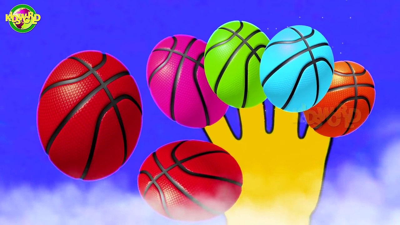 Finger Family Ball Cartoon Nursery Rhyme For Kids | Baby Songs | Kids World |