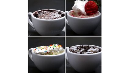3-Minute Mug Cakes 4 Ways
