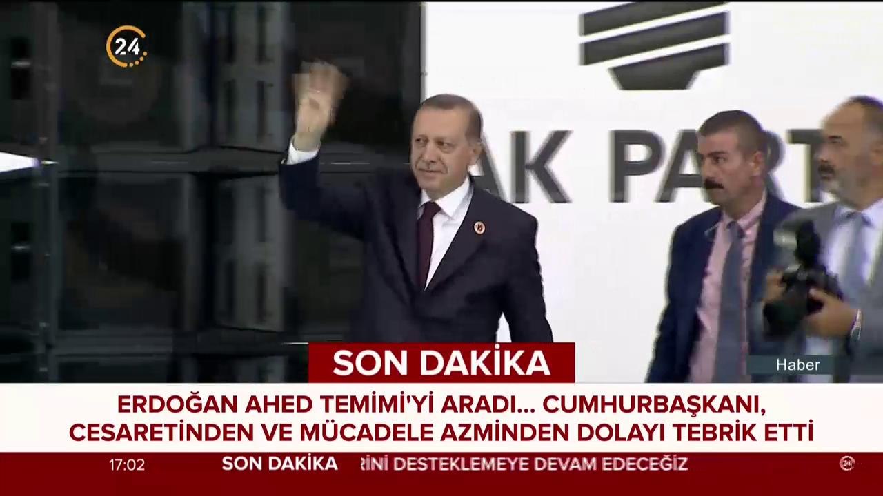 Erdoğan Ahed Temimi'yi aradı