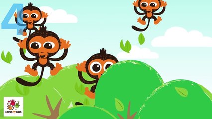 Five Little Monkeys Jumping On The Bed | Kids Songs | Fun Songs | NuNaKids