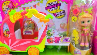 New Shoppies Pineapple Lily & Exclusive Season 5 Shopkins In Smoothie Combo Truck Car Toy