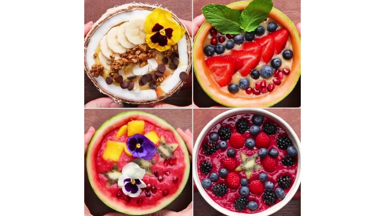 4 Beautiful Smoothie Bowls