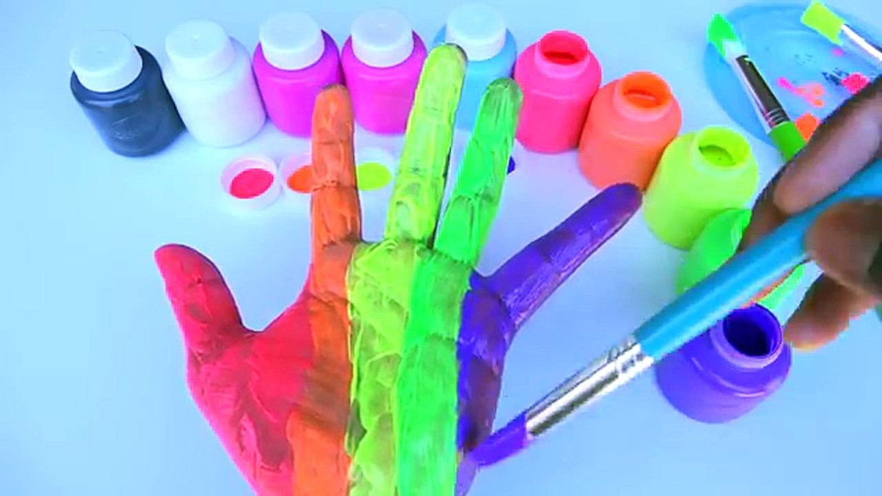 Learn Colors For kids Body Paint Finger Family Nursery Rhymes Learn Colours For Kids