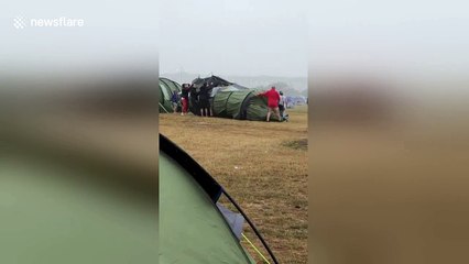 Camp Bestival called off as high winds send tents flying