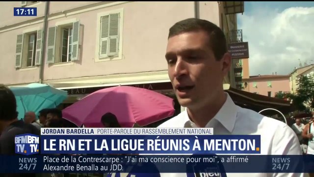 Les jeunes du Rassemblement national et la Ligue du Nord se sont réunis à Menton ce dimanche