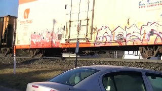 NS 16N Freight Train Derailing Cresson, PA