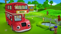 Red Wheels On The Bus | Kindergarten Nursery Rhymes For Children