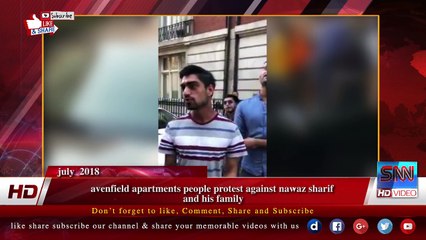 z avenfield apartments people protest against nawaz sharif and his family
