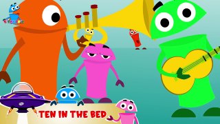 Ten in the bed | Nursery Rhyme with Lyrics | English rhymes for kids