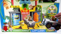 NEW PUP! PAW PATROL MONKEY TEMPLE JUNGLE RESCUE TRACKER COMMAND CENTER PLAYSET CHASE MARSH