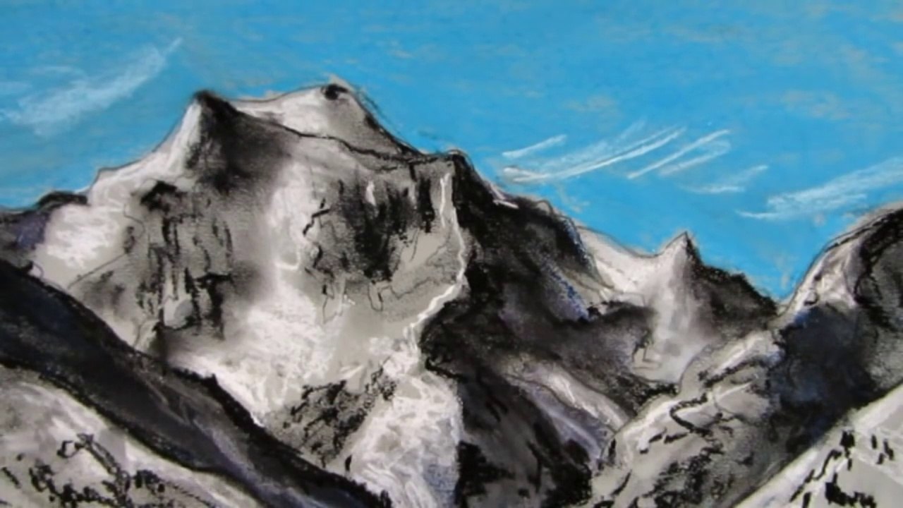 Comment dessiner une montagne racontée étape par étape