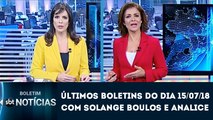 Boletim SBT Notícias de Domingo (15/07/18) (Compilado) (Únicos) | SBT 2018