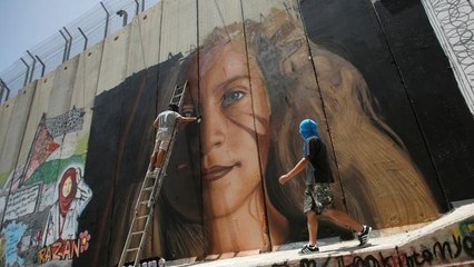 ویدئوی بازداشت دیوارنگار ایتالیایی از سوی ارتش اسرائیل