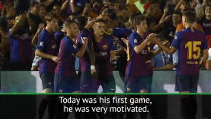 Valverde impressed with Arthur's maiden outing