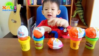 Pokemon GO vs Spiderman kid in real life! 05 Pokemon Transforming Kinder Surprise Eggs Ope