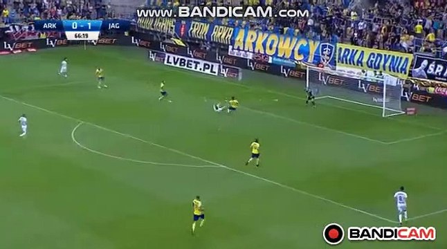 Karol Swiderski 2nd Goal - Arka Gdynia vs Jagiellonia Bialystok 0-2 29/07/2018