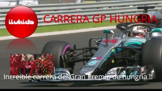 CARRERA COMPLETA GP HUNGRIA F1 2018 RESUMEN