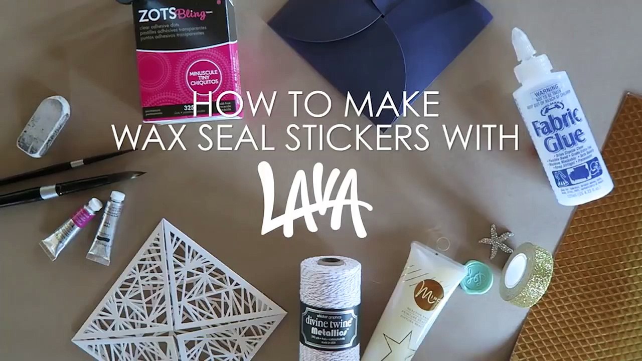 HOW TO make your own "peel and seal" wax seal sticker with flexible wax!