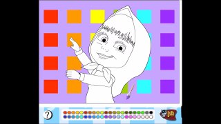 Masha e Orso da colorare. Masha and the Bear Masha i Medved coloring/painting game Episodi