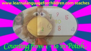Polish Numbers Learn Polish Polish Counting Song For Kids Count in Polish