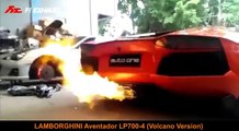 Lamborghini Aventador LP700 w/ Fi Exhaust Volcano edition spit LONG BACK FIRE!!!