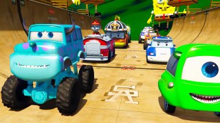 Cars Luigi and McQueen Robocar Poli and Roy PAW Patrol Marcus Blaze And The Monster Machin
