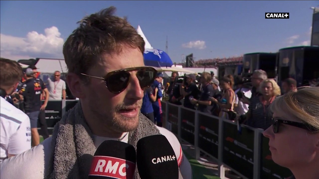 La réaction de Romain Grosjean après le Grand Prix - Vidéo Dailymotion