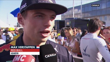 La réaction de Max Verstappen après le Grand Prix