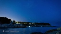 BLOOD MOON RISING 4K - Lunar Eclipse Timelapse at Sea