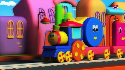 bob kereta | bentuknya lagu | belajar bentuknya | video anak-anak | Bob Train | Shapes For Kids