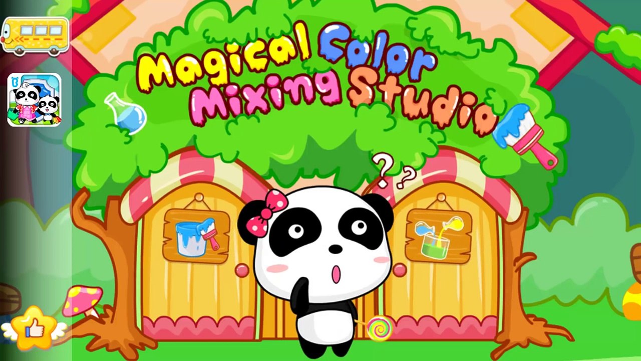 Baby Panda Color Mixing Studio Children Learn Color Mixing Babybus Games
