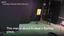 Banksy print stolen from Toronto exhibit by brazen thief - BBC News