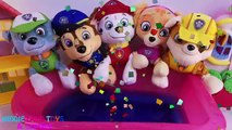 Nick Jr Paw Patrol Pups Babies Jumping on the Bath Five Little Monkeys Nursery Rhyme Songs