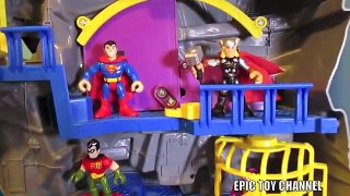 BATMAN [Imaginext] ROBIN, HULK, THOR, SPIDER MAN, SUPERMAN and Batcastle TOYS