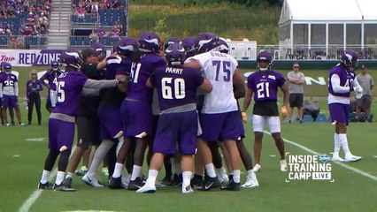 Vikings LB, T get into training camp skirmish