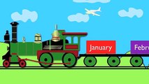 Months of the Year Train (January,February..)- Learning for kids