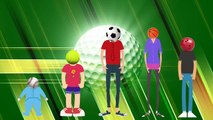 Pop | Sports Finger Family | Football | Basketball | Tennis | Bowling | Baseball | Nursery